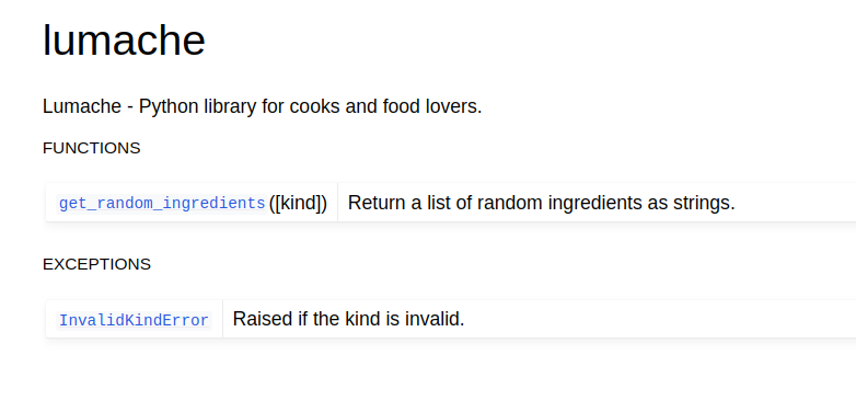 Summary page created by autosummary